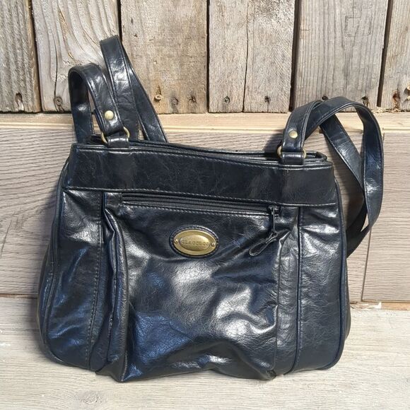 Classics Black Shoulder Bag Purse Women's - Picture 7 of 12